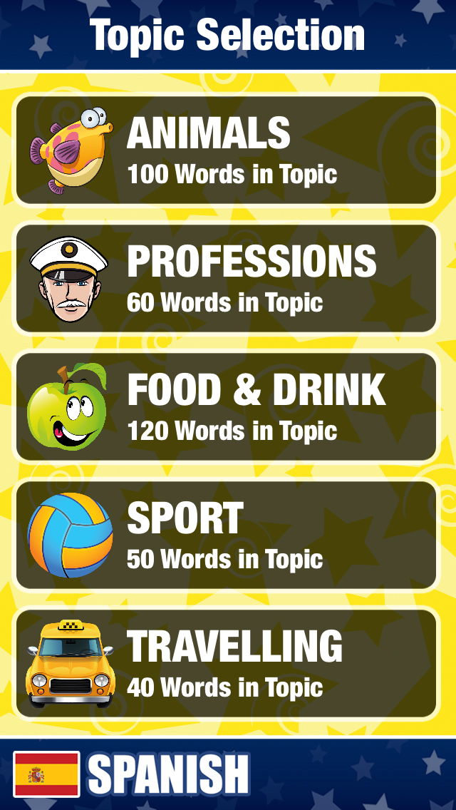 Screenshot #3 pour Spanish Tutor - Free Language Learn with Native Voice and Flashcards