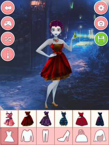 Screenshot #5 pour Jeux d'habillage pour filles: jeu de maquillage & coiffure de fille vampire