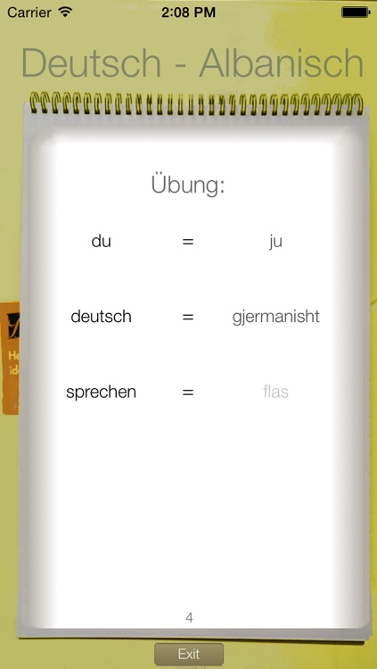 Vocabulary Trainer: Deutsch - Albanisch