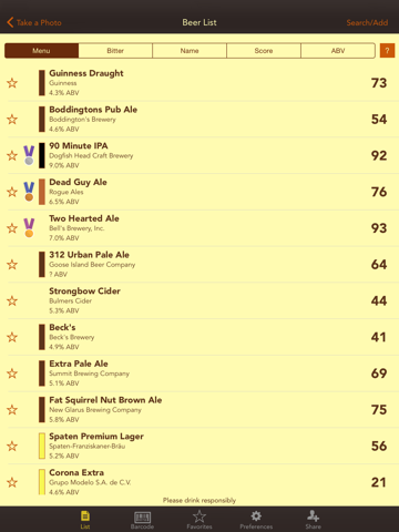 Screenshot #5 pour Picky Pint Free - Beer List Photo into Ratings, Scores and Recommendations