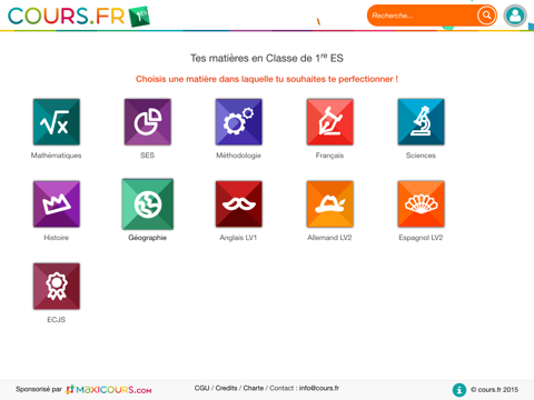 Screenshot #4 pour Cours.fr 1ES