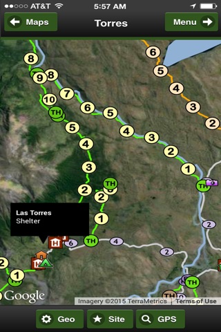 Torres del Paine Park Map screenshot 2