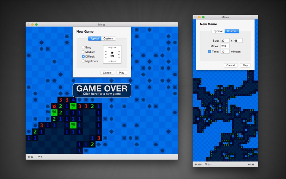 #3. Mines (macOS) 由: Manuel Sainz de Baranda