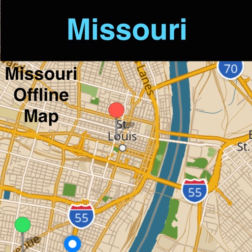 Missouri Offline Map with Real Time Traffic Cameras Pro icon