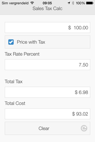 Sales Tax Calculator App screenshot 2