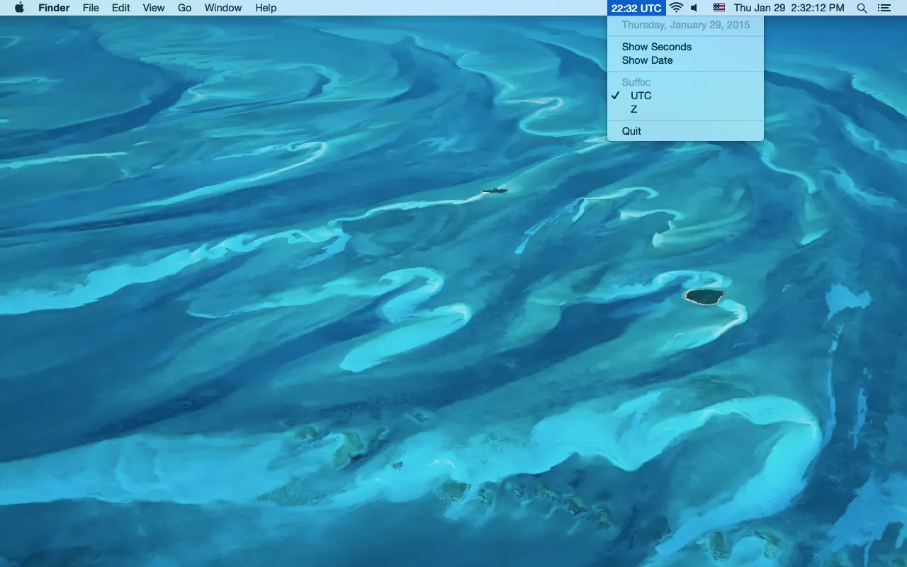#2. UTC Bar (macOS) Ved: Michael Hasak