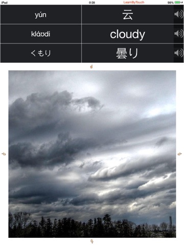 LBT(Learning Weather Words By Touching , Listening and Seeing For Kids) screenshot 3