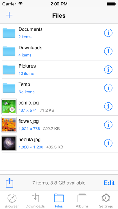 Downloads Screenshot