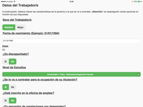 Screenshot #5 pour Simulador de contratacion laboral
