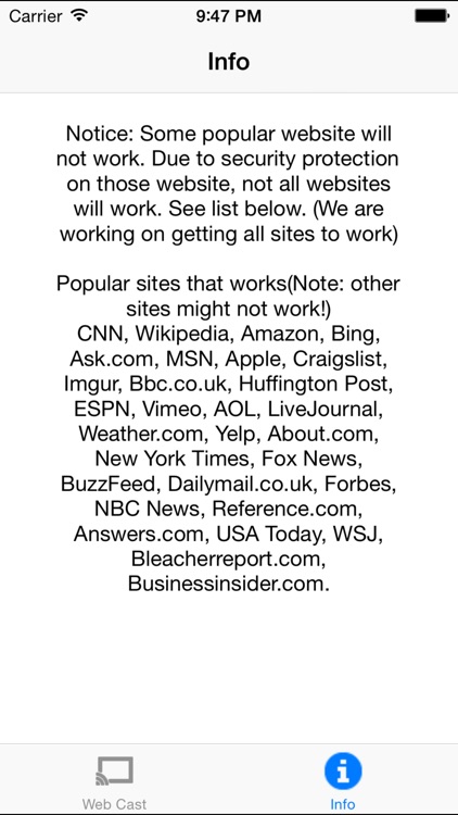 Web Cast No Ads