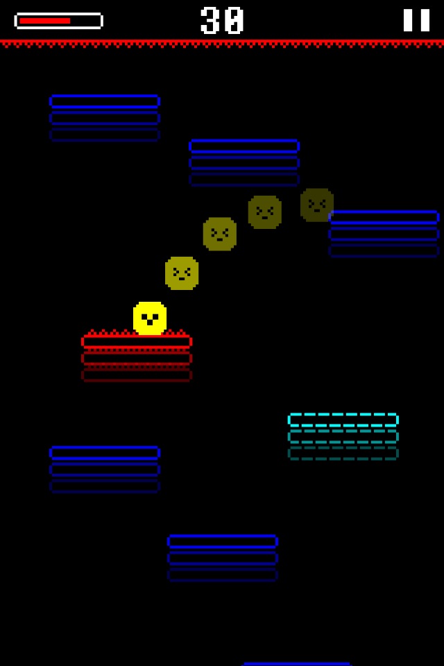 Dac Fall Pixel jump down on series of platform to underground screenshot 4