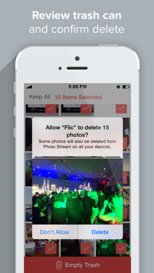 Flic | Delete & Manage Photos Screenshot