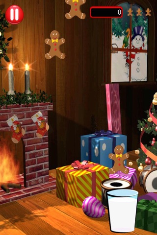 Holiday Gingerbread Man Milk Dunk - Fun Cookie Catching Rush FREE screenshot 2