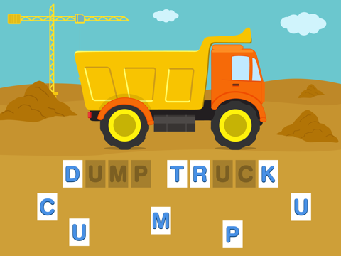 Screenshot #4 pour First Words Trucks and Things That Go - Educational Alphabet Shape Puzzle for Toddlers and Preschool Kids Learning ABCs Free