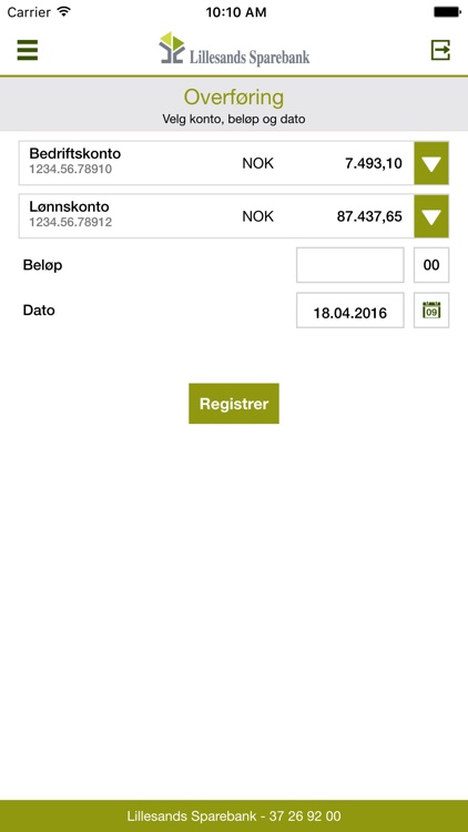 Lillesands Sparebank Bedrift screenshot-3