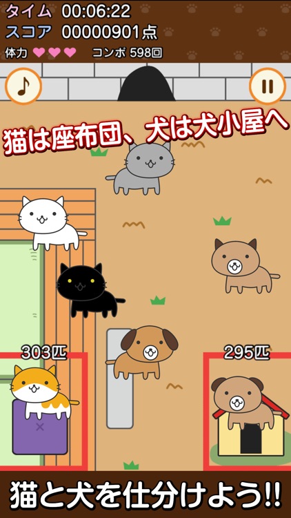 cat and dog sorting game