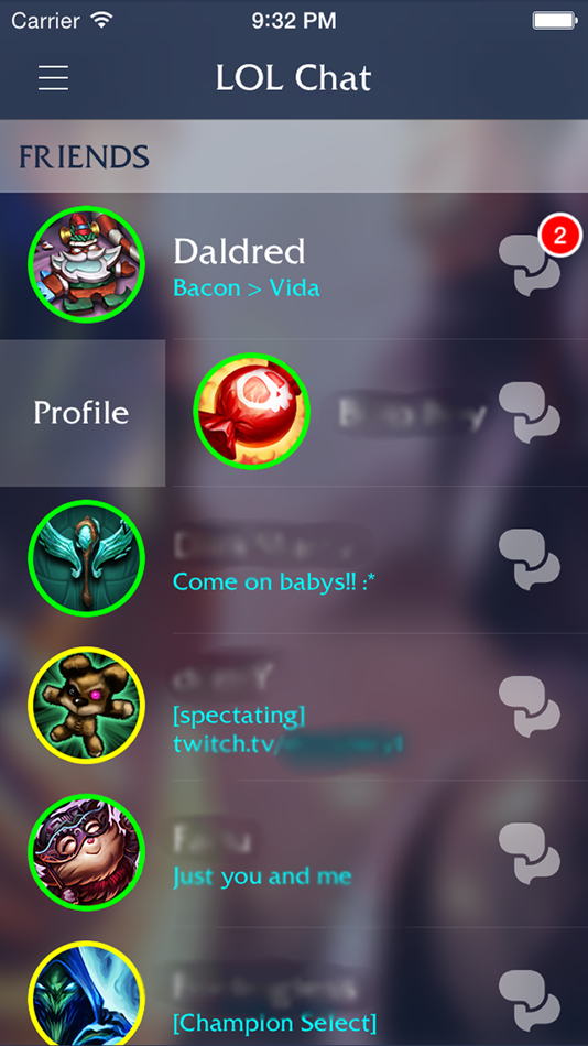 #1. Chat for LOL (iOS) 来自: iDevMobile Tec.