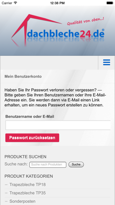 How to cancel & delete dachbleche24 - app dein Dach! from iphone & ipad 4