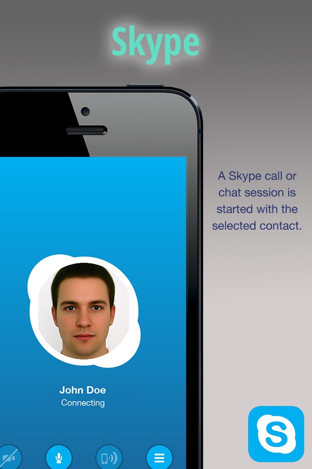 Sky Contacts - Start Skype calls and send Skype messages from your contacts screenshot 2