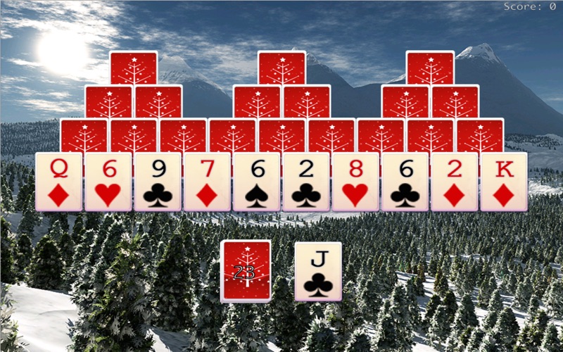 xmas tripeaks free iphone screenshot 1