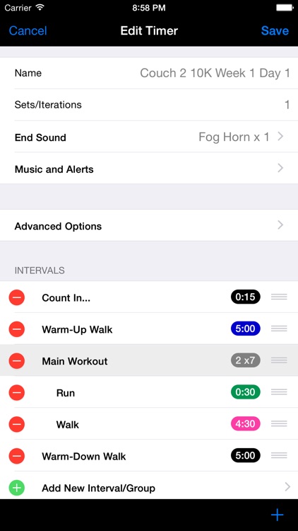 FlexiTimer Interval Timer (Running, HIIT, Circuits, Tabatas, Rounds, Weight Training etc.) screenshot-3