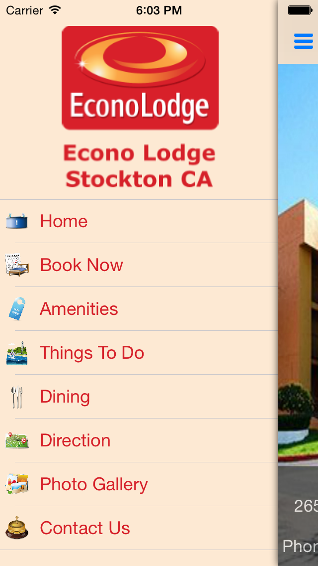 Econo Lodge Stockton CA iPhone screenshot 2 - Travel app