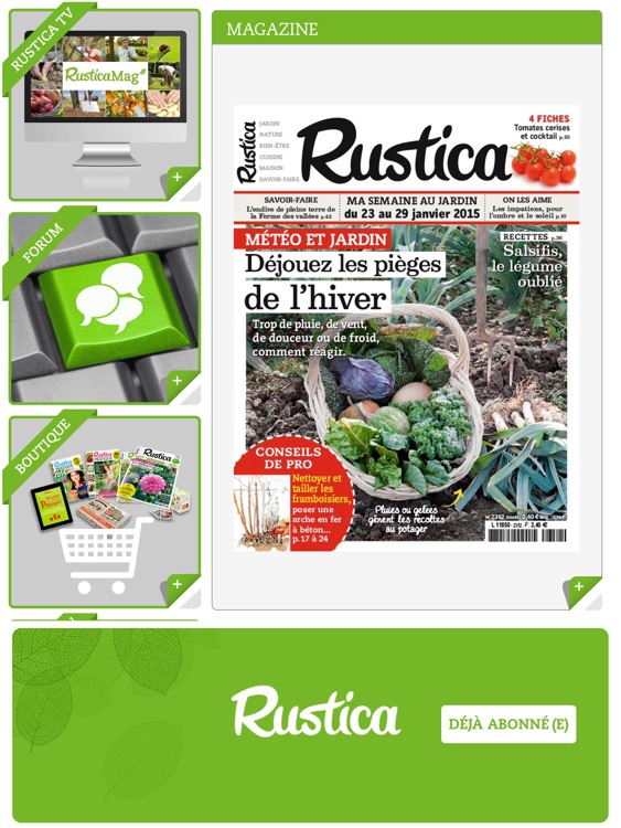 Rustica le magazine au jardin