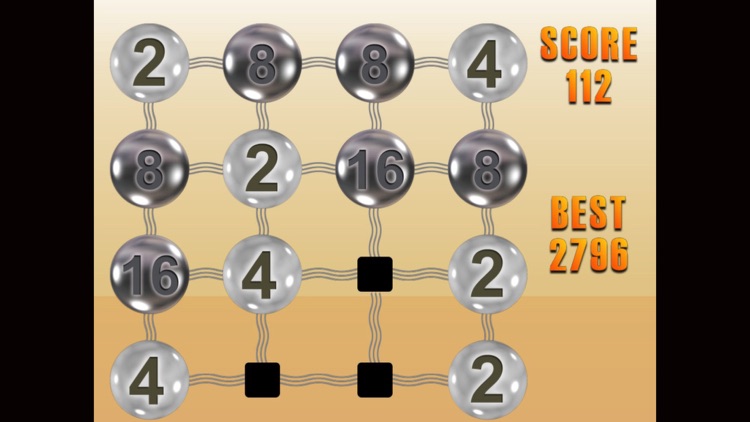 4x4 2048 Golden Balls Free Edition