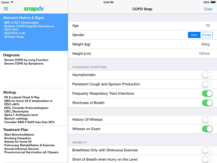 COPD Respiratory Clinical Practice Guidelines by SnapDx screenshot-3