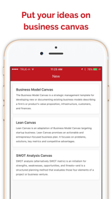 Startup Canvas screenshot