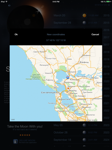 Screenshot #5 for Solar and Lunar Eclipses - Full and Partial Eclipse Calendar