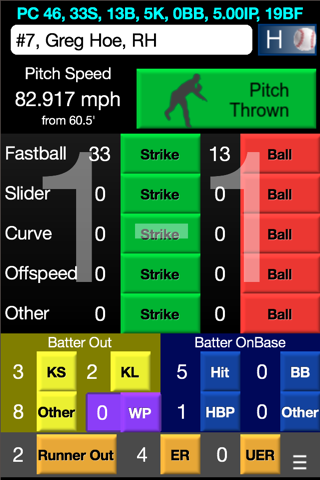 Pitch Counter Pro - Free screenshot 2