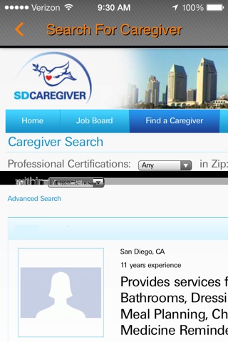 SDCareSeeker screenshot 2