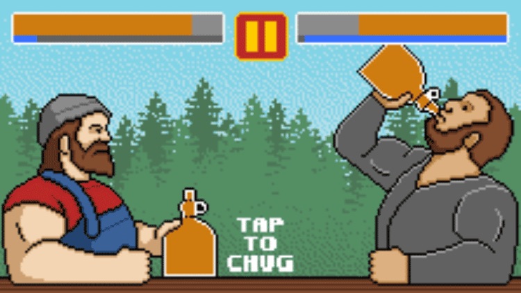 Super Lumberjack Syrup Chug