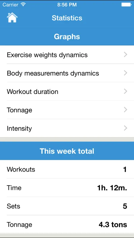 iGym PRO - Gym Workout Log. Exercise journal, bodybuilding & fitness routines for bulking & cutting, abs carving. Body measurements diary. Weight loss & mass tracker. screenshot 5 of 5