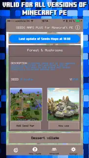 seeds for minecraft pe : free seeds pocket edition iphone screenshot 2