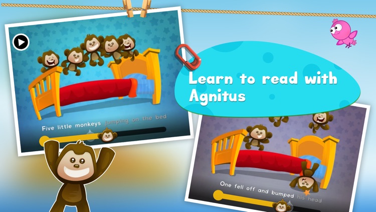 5 Little Monkeys Jumping On The Bed: TopIQ Story Book For Children in Preschool to Kindergarten