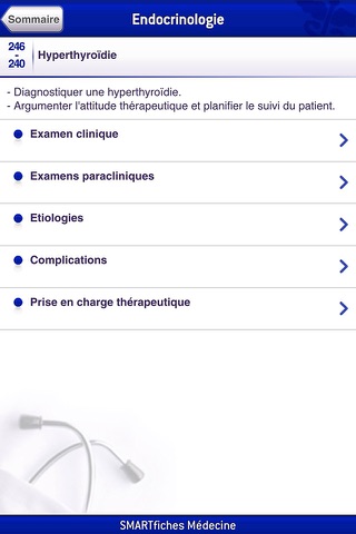 SMARTfiches Endocrinologie screenshot 3