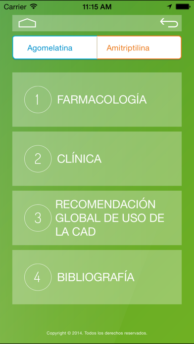 Screenshot #3 pour CAD - Combinaciones de Antidepresivos