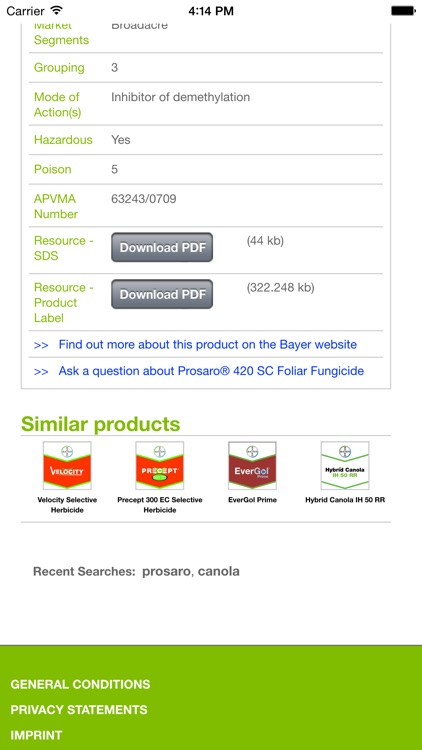 Bayer CropScience Australia Product Manual screenshot-3