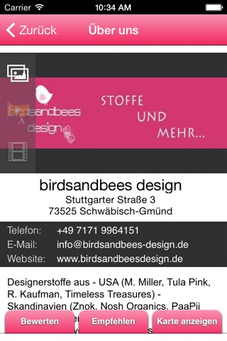 Birdsandbees Design screenshot 2