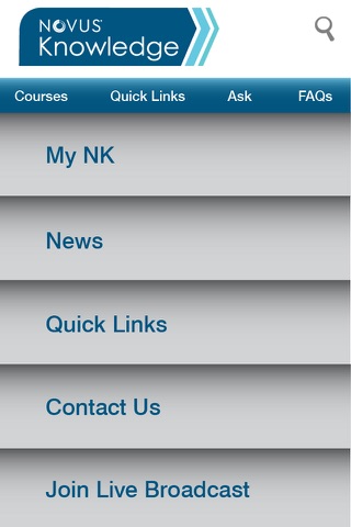 Novus Knowledge Center screenshot 2