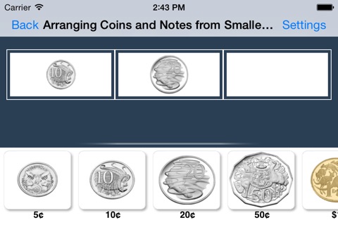 Arranging Coins and Notes AUD screenshot 3