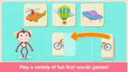 baby first words. matching educational puzzle games for toddlers and preschool kids by abby monkey® learning clubhouse iphone screenshot 4
