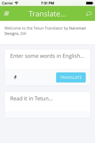 Tetun Translator screenshot 2