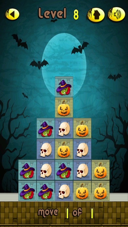 Halloween Monster Match - Move the Spooky Box Dash Free