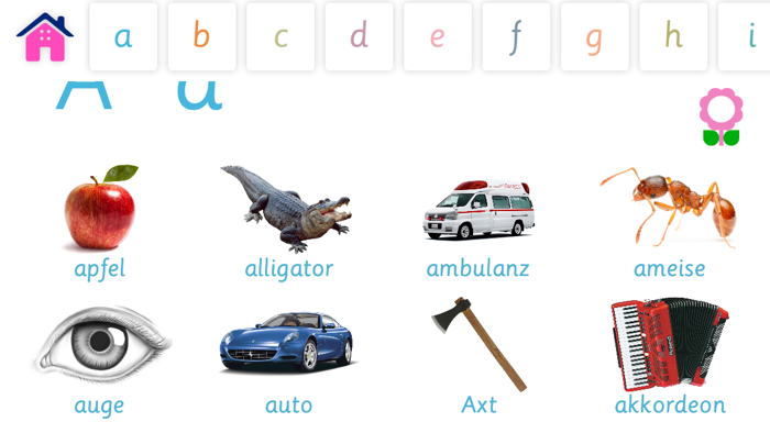 Alphabet und Wortschatz-Buch für Kinder Wörterbuch für Kindergarten und Vorschule