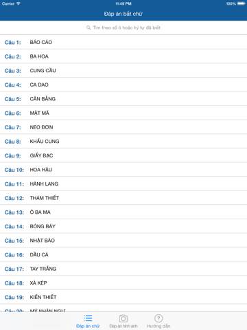 Screenshot #5 pour Đáp án game bắt chữ