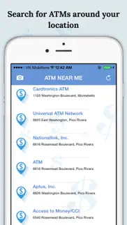 atm near me - find nearby banks and mobile atm location! iphone screenshot 1