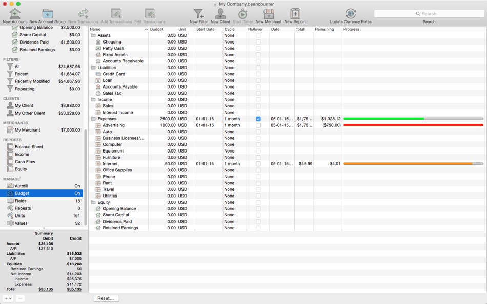 #5. BeanCounter (macOS) 由: Tidal Pool Software